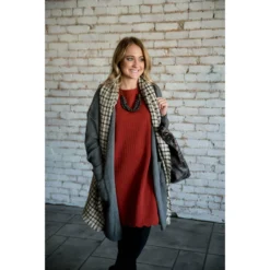 Short Sleeve Textured Scalloped Swing Dress -Women's Clothing Store BB 0403 5c9a0b0e 2a14 4887 ae4a eeff0e9d8cb9