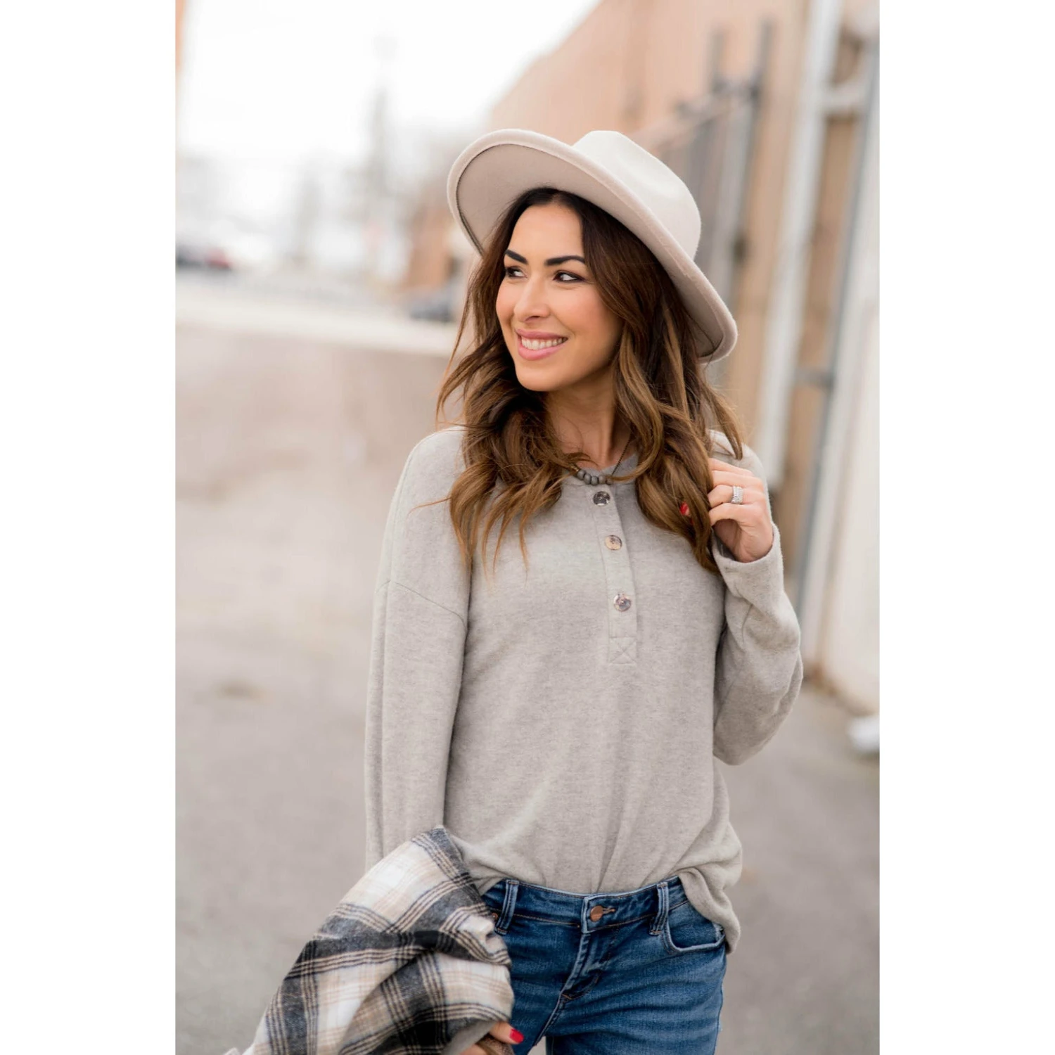 Button Down Long Sleeve Tee 8 Button Down Long Sleeve Tee - Image 8