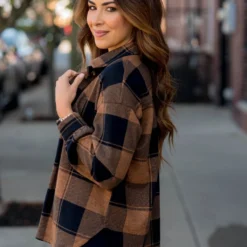 Brilliantly Beautiful Plaid Shacket -Women's Clothing Store BB 0424 596ba0bf 5019 4b0b bf13 d33aa7b47ba9 940933