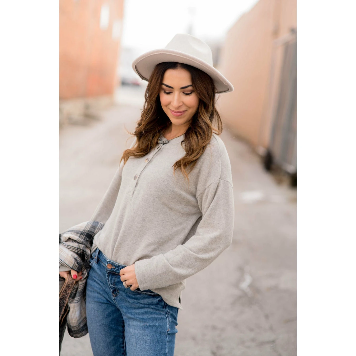 Button Down Long Sleeve Tee 9 Button Down Long Sleeve Tee - Image 9