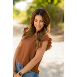 Duo Flutter Sleeve Tank Blouse -Women's Clothing Store BB 0433 236351d5 43f7 42bf 8343 532e3983f587