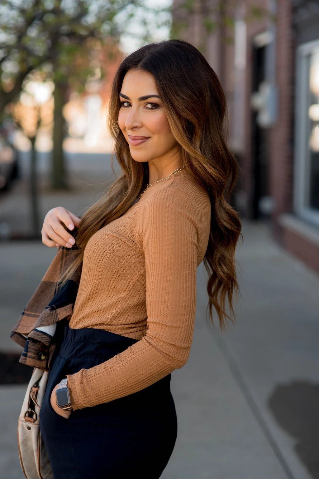 Knit Detailed Thermal Long Sleeve Tee 4 Knit Detailed Thermal Long Sleeve Tee - Image 4