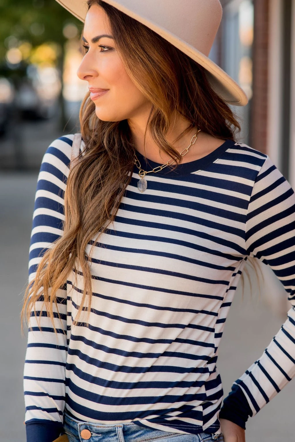 Ombre Striped Long Sleeve Tee 9 Ombre Striped Long Sleeve Tee - Image 9