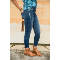 Betsey's Frayed Bottom Denim Jeggings -Women's Clothing Store BB 0438