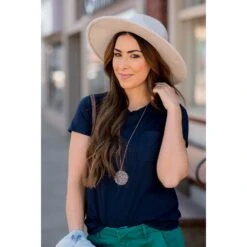 Betsey's Basic Pocket Tee -Women's Clothing Store BB 0439 ea3099c5 a117 4837 8a85 a7472df7b5d3