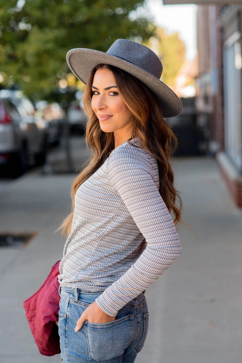 Mixed Lines Long Sleeve Tee 9 Mixed Lines Long Sleeve Tee - Image 9