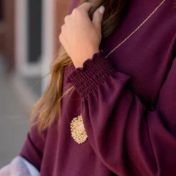 Classy Cinched Detail Blouse -Women's Clothing Store BB 0507 897396