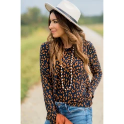 Cheetah Long Sleeve Top -Women's Clothing Store BB 0523 40b5e9c6 be07 446f 8a93 2374b2cc774c 718607