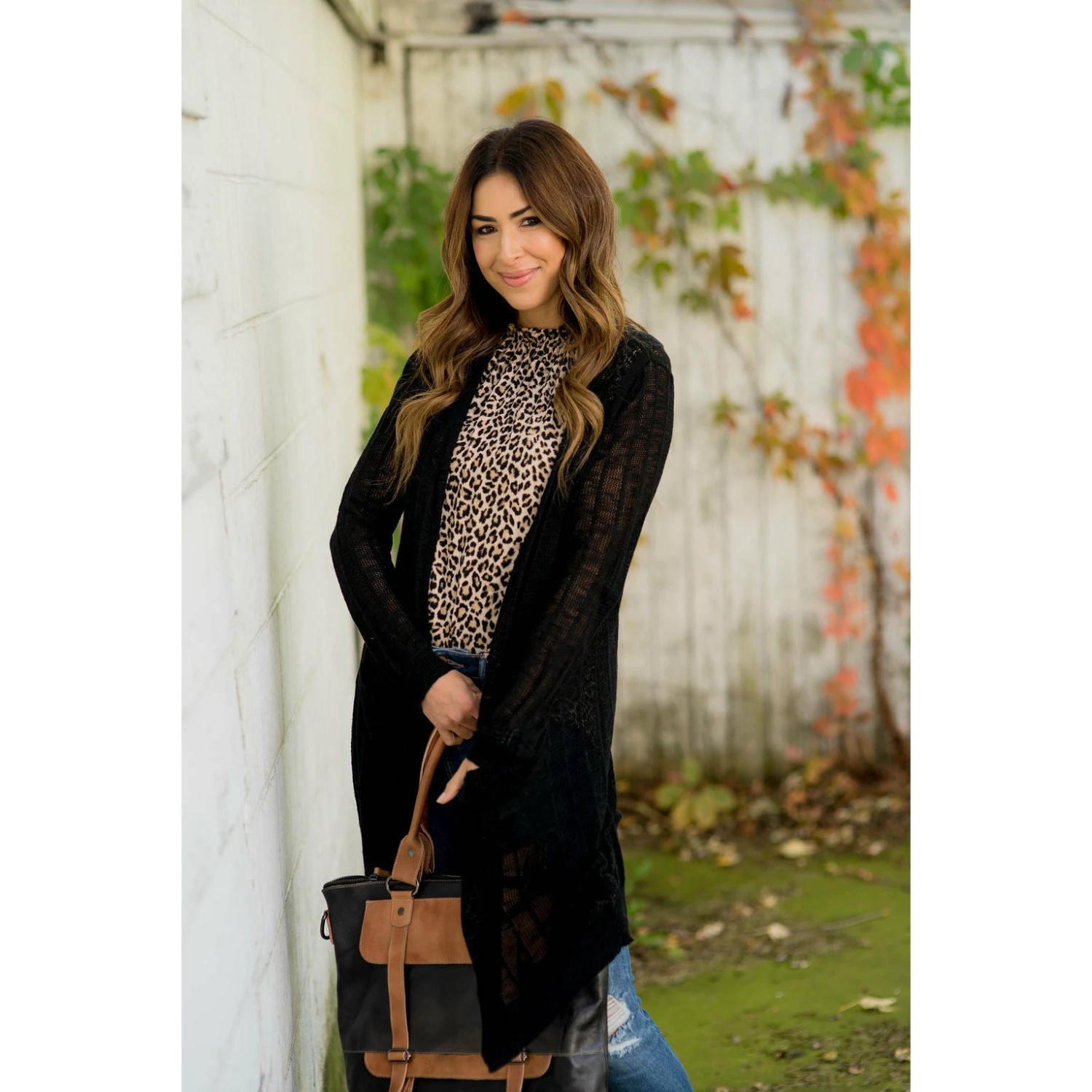 Vertical Striped Tissue Tunic Cardigan 19 Vertical Striped Tissue Tunic Cardigan - Image 19