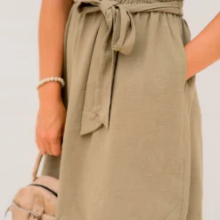 Ruffled V Tie Waist Dress -Women's Clothing Store BB 0534 6f448843 b4ea 4b5d b77f 048b9088a1cf