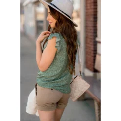 High Cinch Neck Burst Sleeve Tank -Women's Clothing Store BB 0535 82c9dc2c e487 4c85 ba48 3f77efe3ed4c