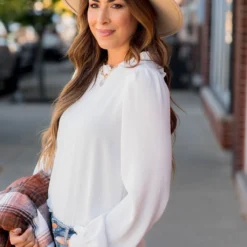 Classy Cinched Detail Blouse -Women's Clothing Store BB 0556 95a20483 ee73 4ccb 922a 797f6603c3cb 966813