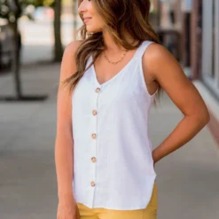 Button Accented V Tank 13 Button Accented V Tank -Women's Clothing Store BB 0567 f2dd3d37 5577 4e4b aa28 e413f51d1ff8 916300