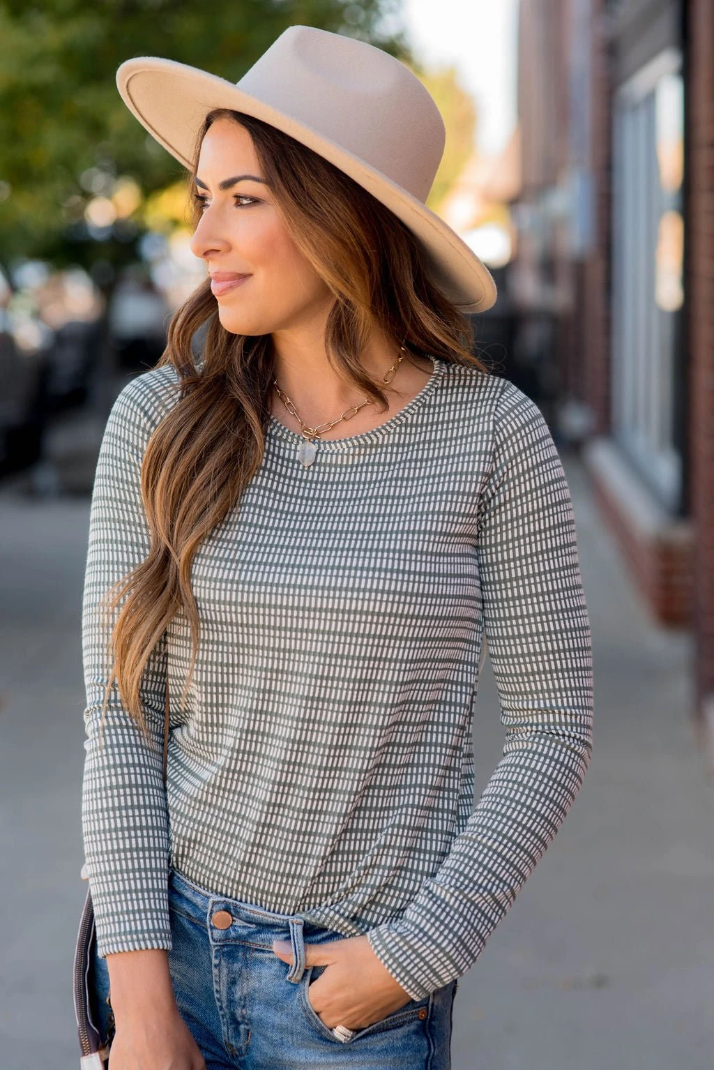 Mixed Lines Long Sleeve Tee 17 Mixed Lines Long Sleeve Tee - Image 17