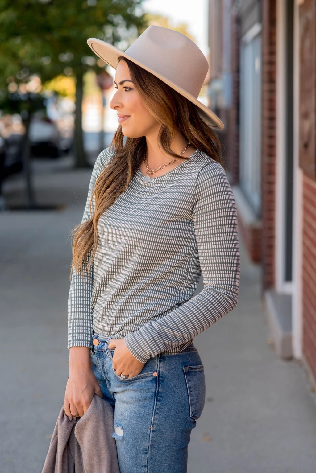 Mixed Lines Long Sleeve Tee 19 Mixed Lines Long Sleeve Tee - Image 19