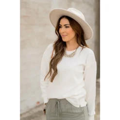 Essential Side Zip Crewneck -Women's Clothing Store BB 0612 58ad6cfa bccb 4204 b75a b46a9db905f9