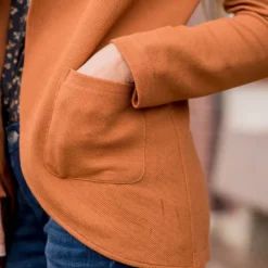 Woven Pocket Blazer -Women's Clothing Store BB 0633 411025