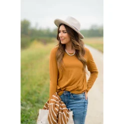 Cotton Slub Long Sleeve Tee -Women's Clothing Store BB 0637 a47807de 3188 440a abbb 0129a139b873