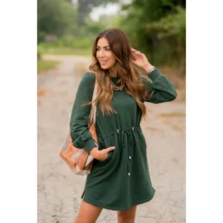 Tie Waist Pocket Sweatshirt Dress -Women's Clothing Store BB 0638 20dc8249 cc0a 4d19 9122 3b7a3dfafa3e