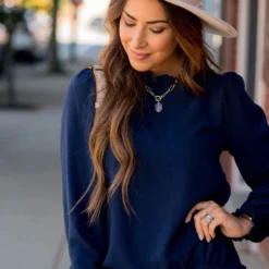 Classy Cinched Detail Blouse -Women's Clothing Store BB 0643 2d759b5c 2bf4 4e93 9df3 85e53458188d 137547