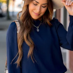 Classy Cinched Detail Blouse -Women's Clothing Store BB 0645 176107