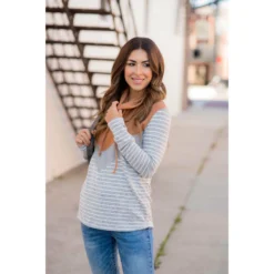 Betsey's Striped Chevron Cowl Neck -Women's Clothing Store BB 0655 3fa94fb1 bf17 47ec b765 30c7443b46c0