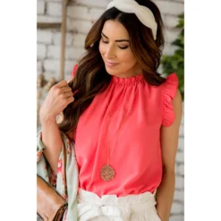 Cinched Ruffle Tank 39 Cinched Ruffle Tank -Women's Clothing Store BB 0658 51e6d46e a53a 41d1 95b0 9d04d5fa9e7e