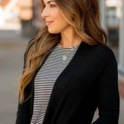 Horizontal Raised Line Cardigan -Women's Clothing Store BB 0669 280d69d9 f617 4b14 afb6 917e25bd1b26 569442