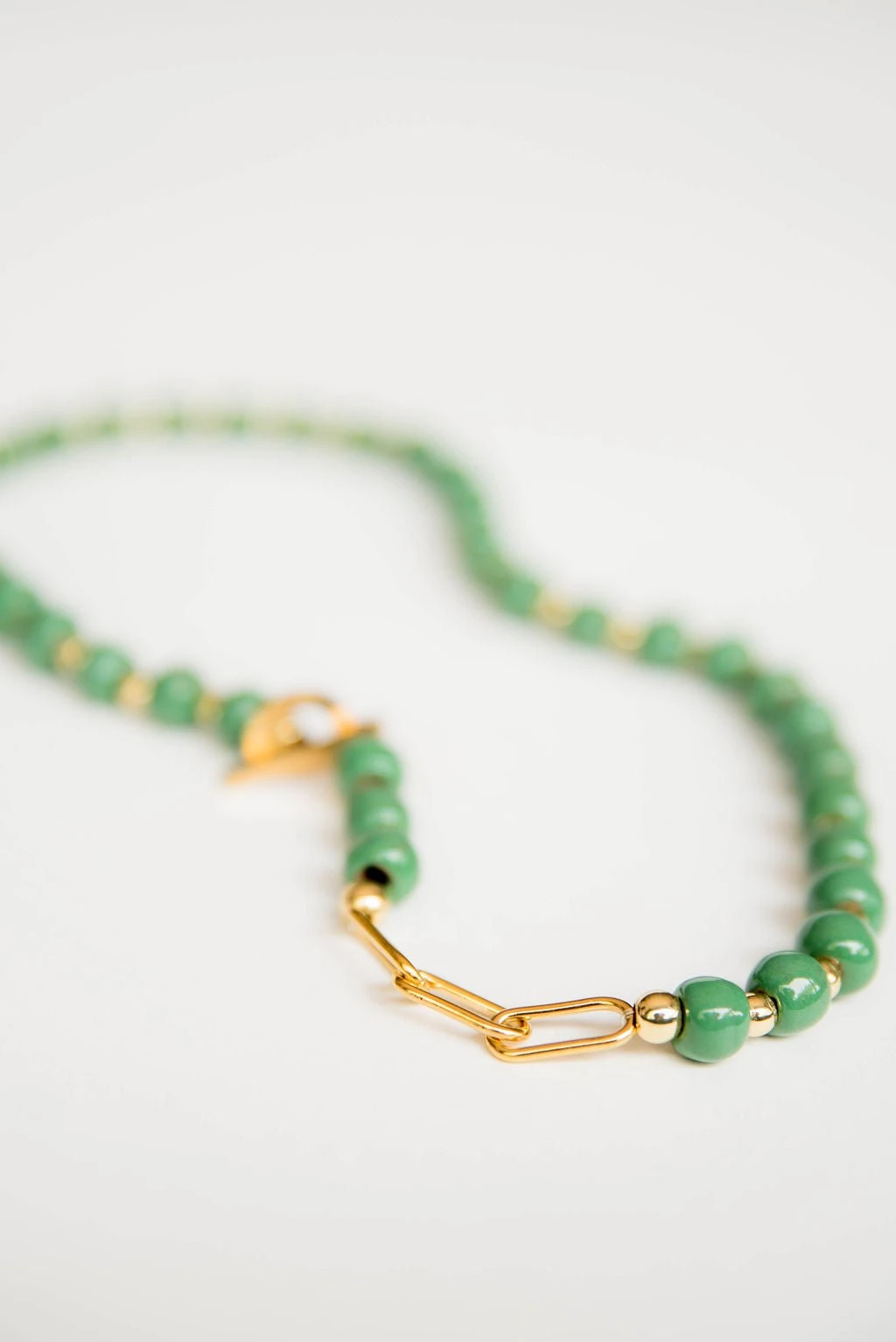 Bel Koz Single Strand Toggle Clay Necklace 13 Bel Koz Single Strand Toggle Clay Necklace - Image 13