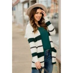 Multi Size Stripe Cardigan -Women's Clothing Store BB 0699 21e34456 8a90 4012 b52b fcd5fc471a05