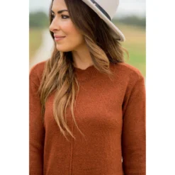 Four Side Button Mid Seam Sweater -Women's Clothing Store BB 0700 e34683a5 cc36 44dc 9b53 40568e5a47b3