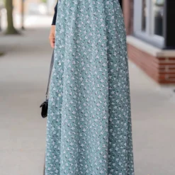 Bouquets Button Accent Maxi Skirt -Women's Clothing Store BB 0704 2485e61e 9a40 466d 8b1f 05941b1728b5 327295