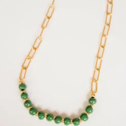 Bel Koz Gold Single Strand Clay Necklace -Women's Clothing Store BB 0706 a8efb445 9994 490b bef0 32223c40c2e0 823772