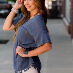 Gauze Tassel Trim Pocket Tee 11 Gauze Tassel Trim Pocket Tee -Women's Clothing Store BB 0710 60be3b67 4659 4e85 84c3 e58a8bdf3731 563804