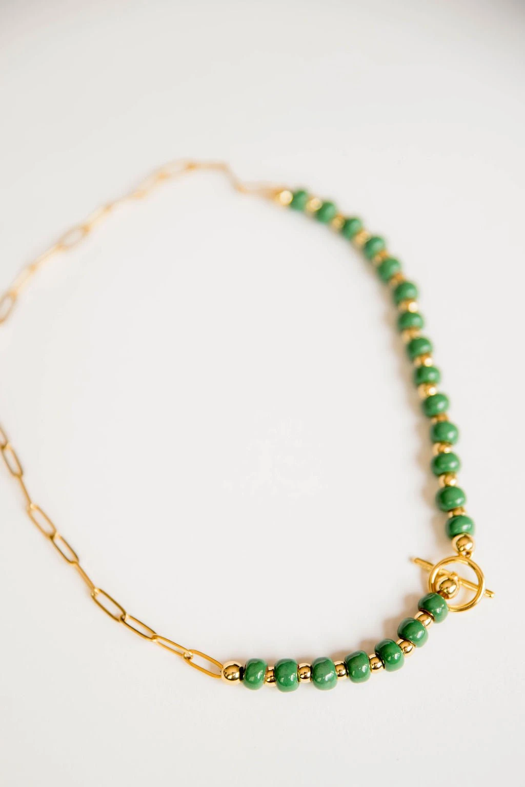 Bel Koz Simple Clay Bead Toggle Necklace 13 Bel Koz Simple Clay Bead Toggle Necklace - Image 13