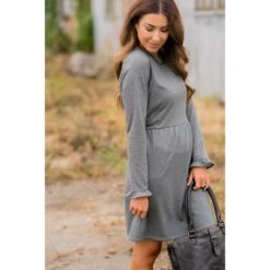 Cinched Ruffle Sleeve Sweatshirt Dress 22 Cinched Ruffle Sleeve Sweatshirt Dress -Women's Clothing Store BB 0714 b0b4cff9 3e3f 4b76 b8bc 27c3688dcac9