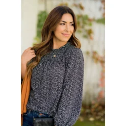 Cease The Day Cinched Blouse -Women's Clothing Store BB 0723 4527ed49 d8a2 4c23 87af f97973d4fefd