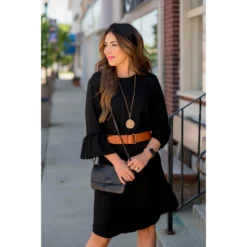 Flutter Sleeve Dress -Women's Clothing Store BB 0752 5d907db1 7c85 4f72 bf1b 8285b08cfa45