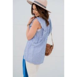 Around The Ruffles Tank -Women's Clothing Store BB 0770