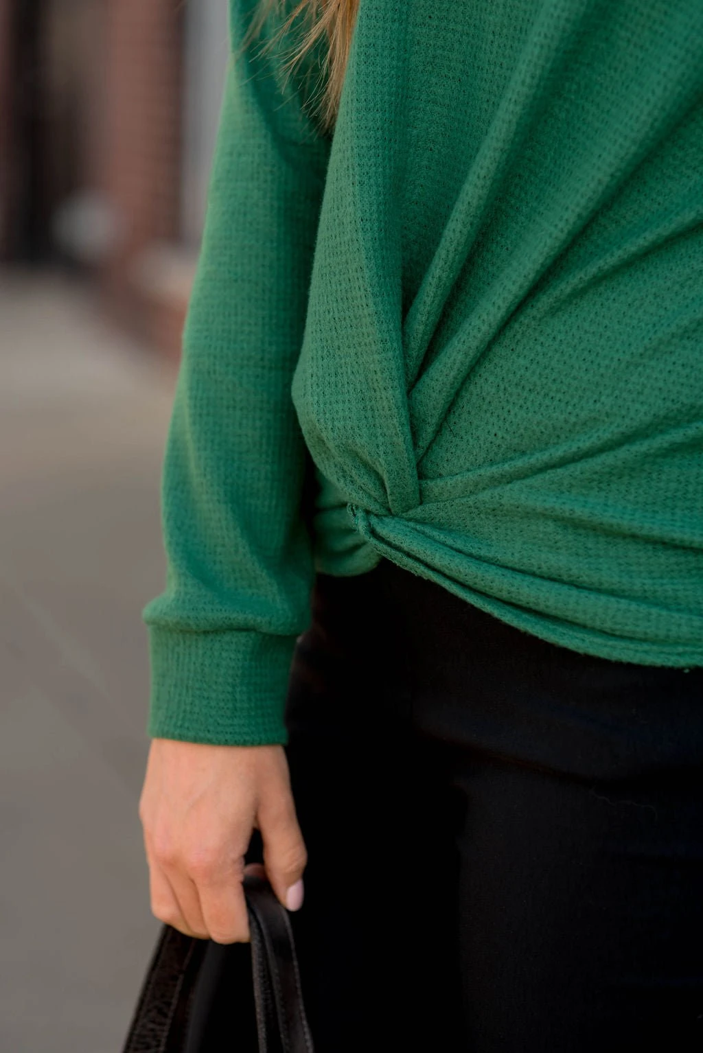 Thermal Tie Front Long Sleeve Tee 13 Thermal Tie Front Long Sleeve Tee - Image 13