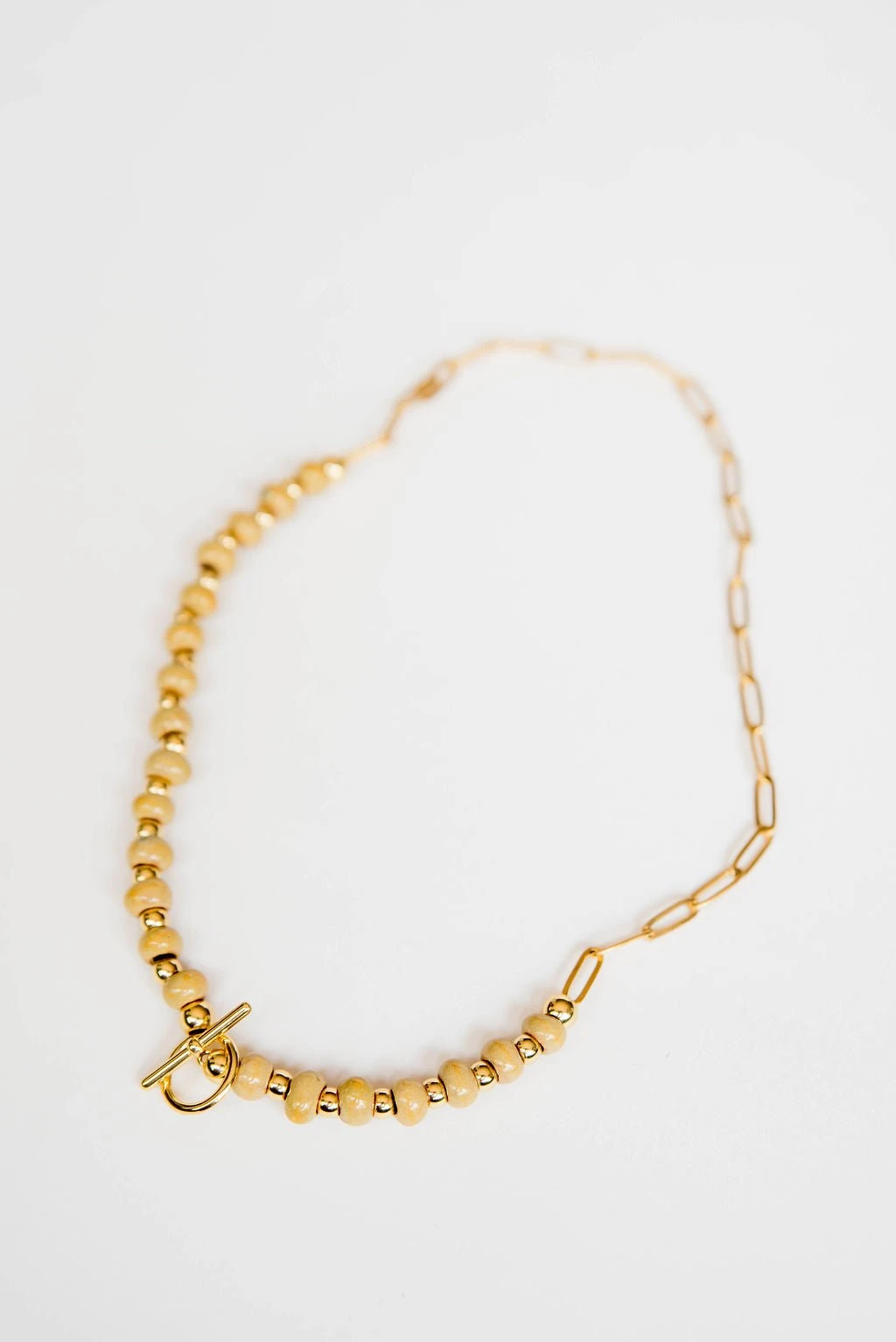 Bel Koz Simple Clay Bead Toggle Necklace 5 Bel Koz Simple Clay Bead Toggle Necklace - Image 5