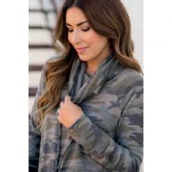 Camo Cowl Neck Pocket Sweatshirt -Women's Clothing Store BB 0802 5d84c8c1 00dd 438e 8363 b19a929017ae