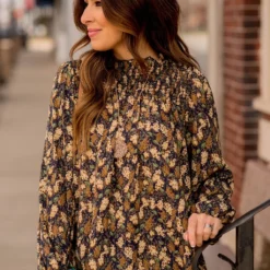 Blossoms Cinched Trim Blouse -Women's Clothing Store BB 0805 3dd747a8 2664 464e 9d77 9e1f5292305b 151598