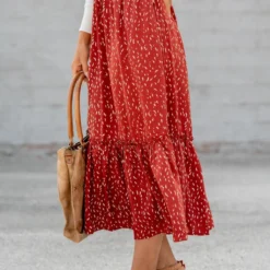 Speckled Ruffle Bottom Midi Skirt -Women's Clothing Store BB 0811 8d8c240b 3c0a 417e 80ae 40acf26716c1 230003