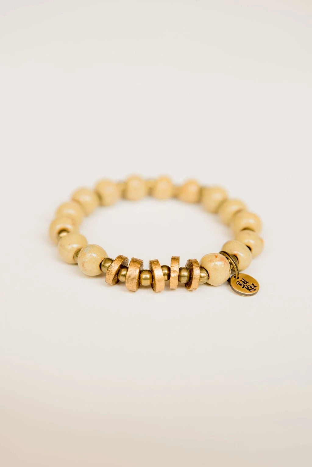 Bel Koz Flat Bead Bracelet 1 Bel Koz Flat Bead Bracelet