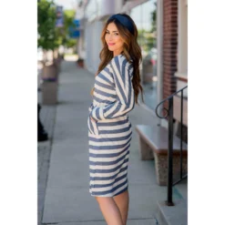 Mixed Striped Long Sleeve Dress -Women's Clothing Store BB 0822 be7ef613 4022 4013 aeb1 70d70dced0d4