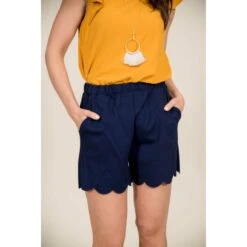 Scalloped Bottom Shorts