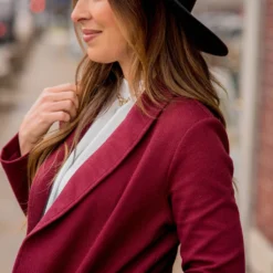 Woven Pocket Blazer -Women's Clothing Store BB 0866 ac46aae2 9baf 4f34 b0b1 6273707d5374 711643