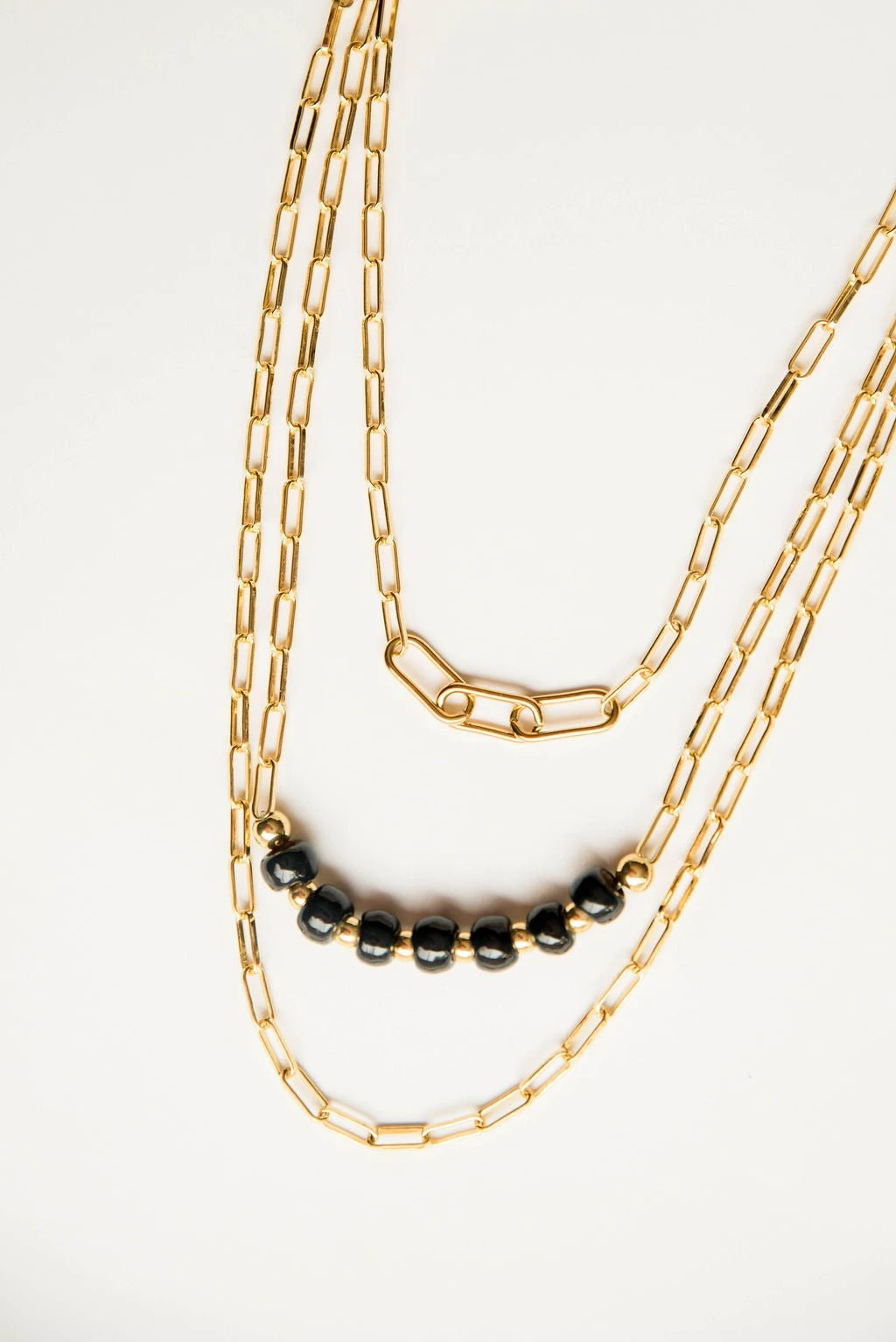 Bel Koz Simple Clay Bead Layered Necklace 10 Bel Koz Simple Clay Bead Layered Necklace - Image 10