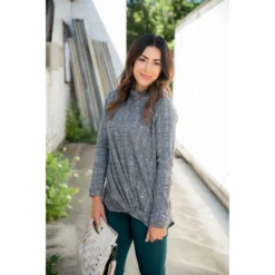 Charcoal Knotted Sweatshirt